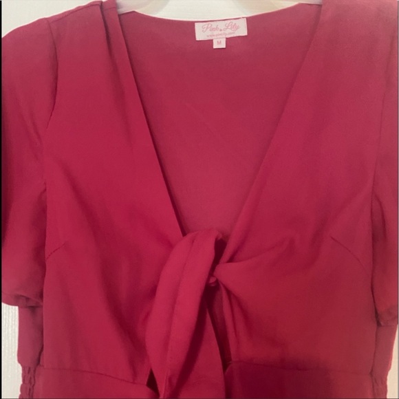 Pink Lily Romper - Picture 7 of 7